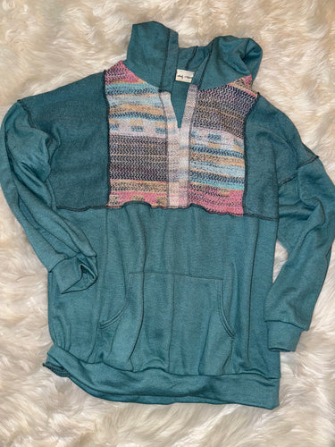 Lightweight Teal Hoodie