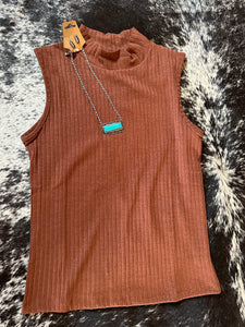 The Portia Sleeveless Turtleneck