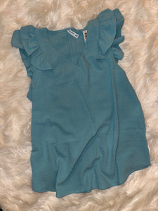 Ruffled Sleeve Top