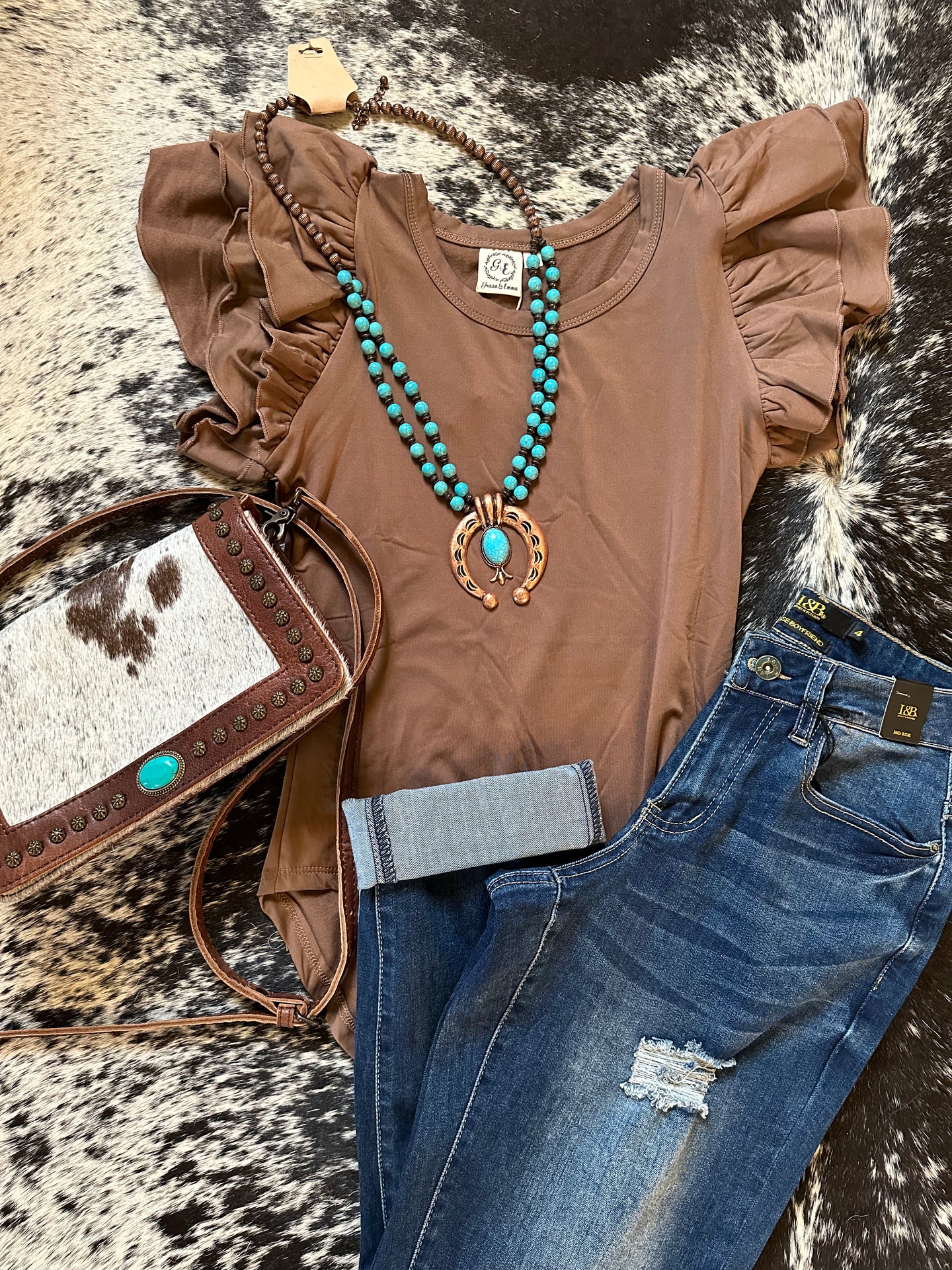 Ruffle Sleeve Bodysuit