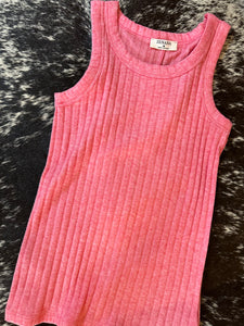 Ribbed Scoop Neck Top