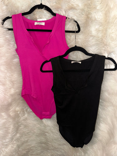 Split Neck Bodysuit