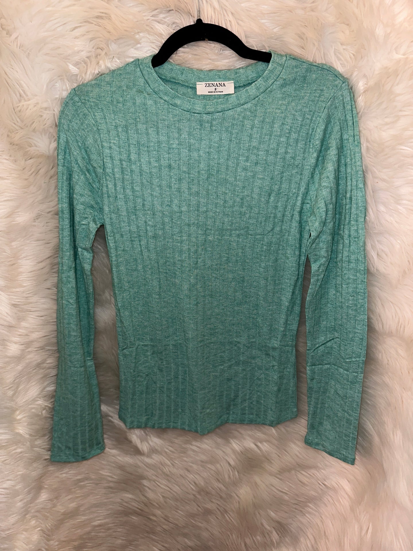 Ribbed Long Sleeve Top