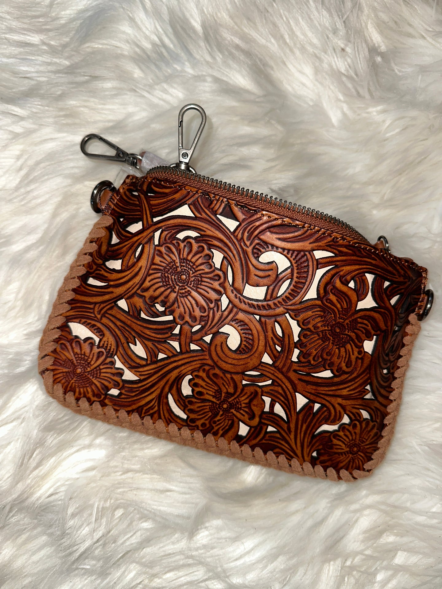 Montana West Leather Wristlet
