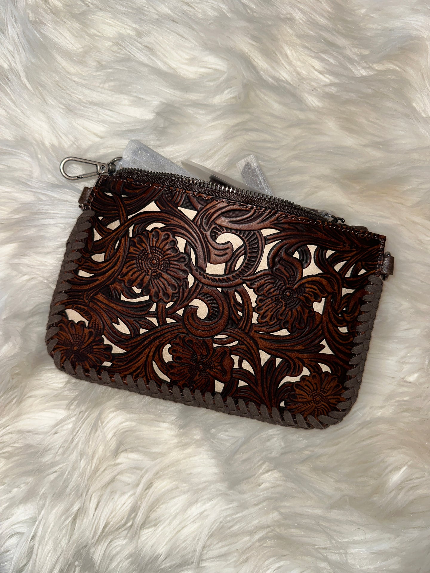 Montana West Leather Wristlet