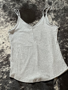 Tank Top with Button Detail