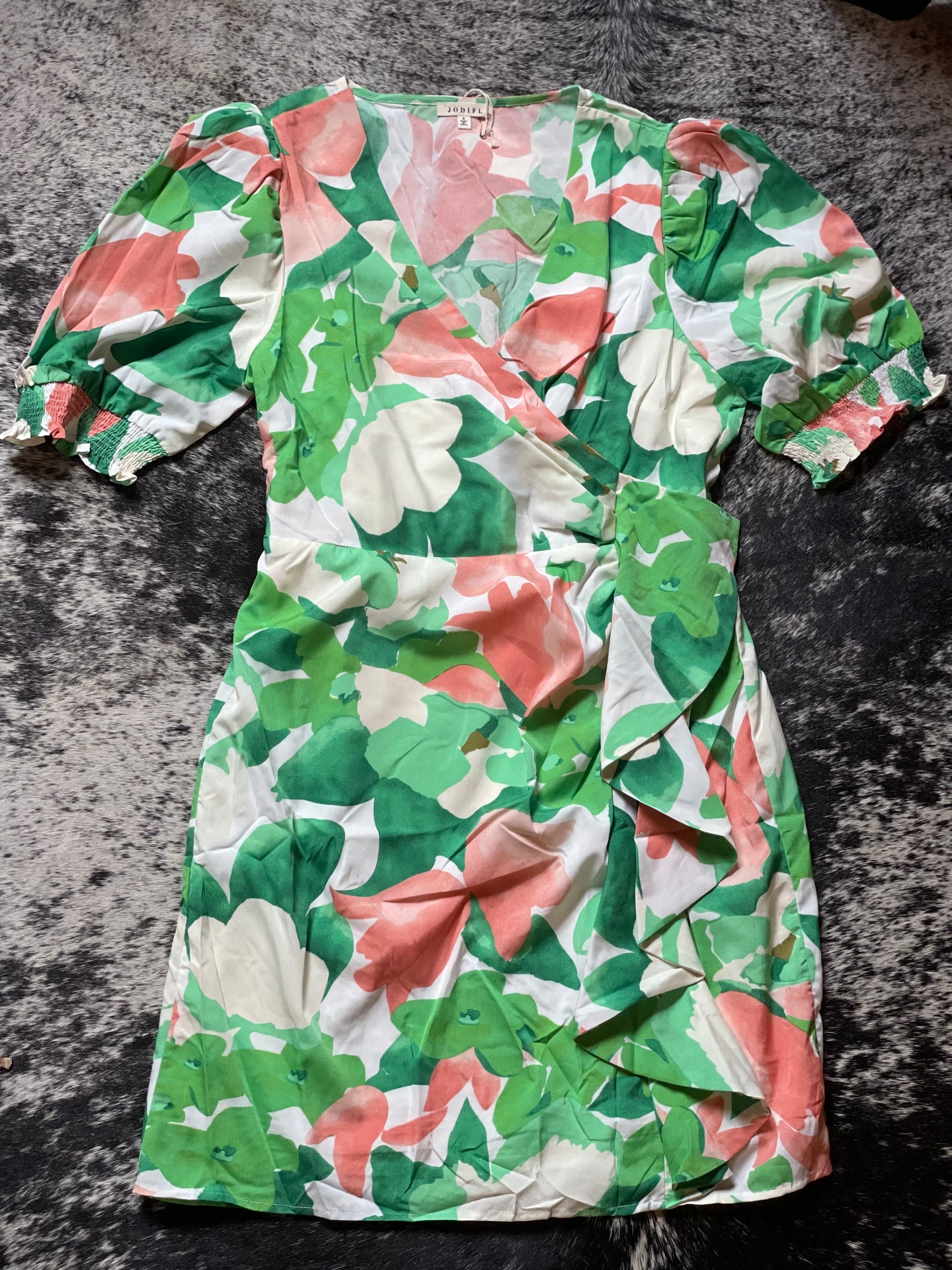 Green Floral Mix Dress