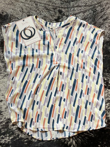Split V Boxy Top