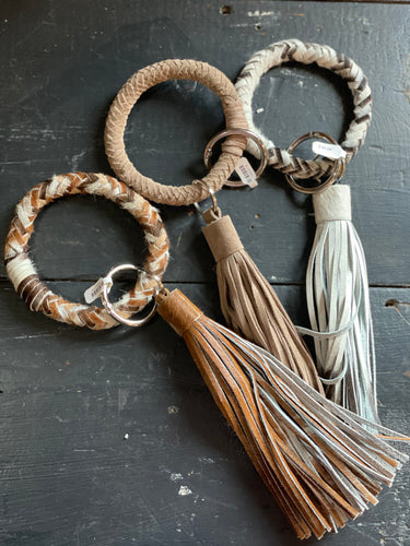 Cowhide Keyring
