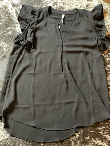 Ruffled Sleeve Top