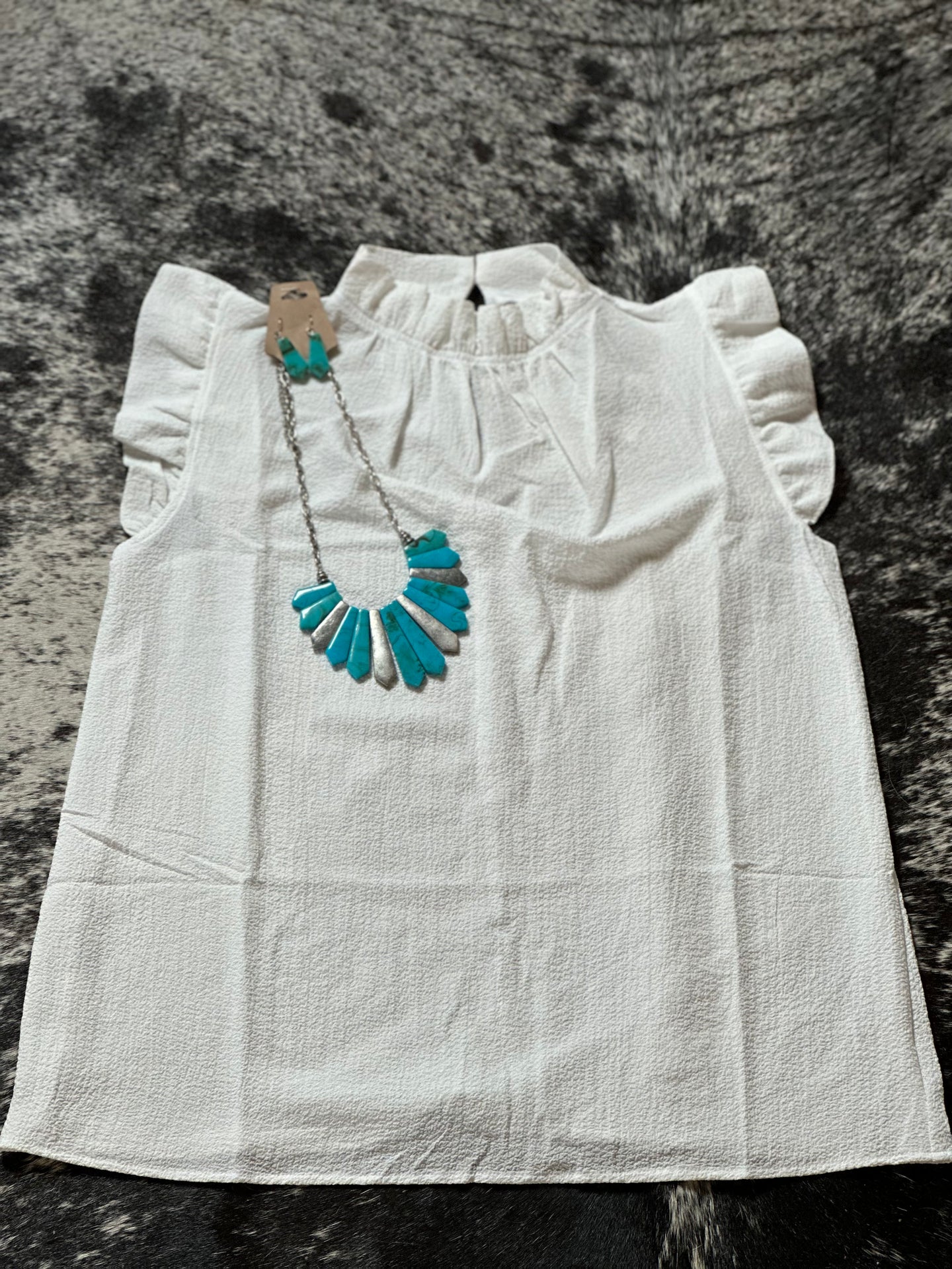 White Sleeveless Top