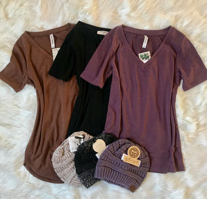 Premium Short Sleeve V-Neck Tee