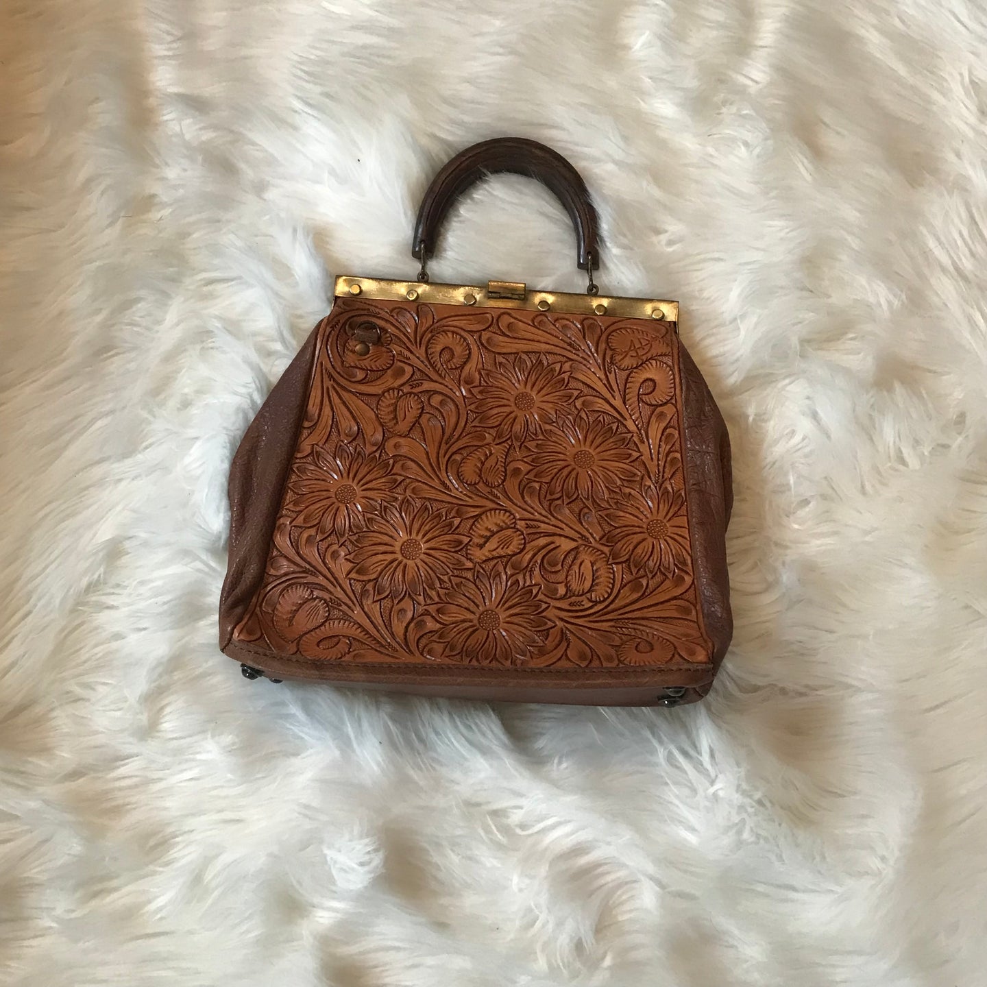 American Darling Hand Tooled Purse