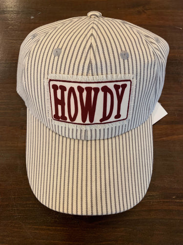 Pin Striped Howdy Hat