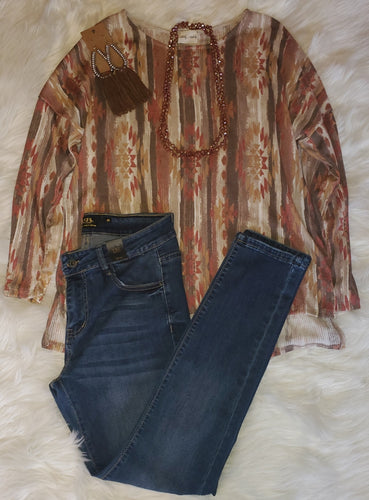 Aztec Boxy Tunic